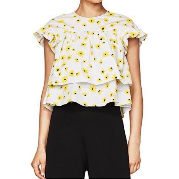Zara Baby Doll Floral Top - Picture 1 of 8